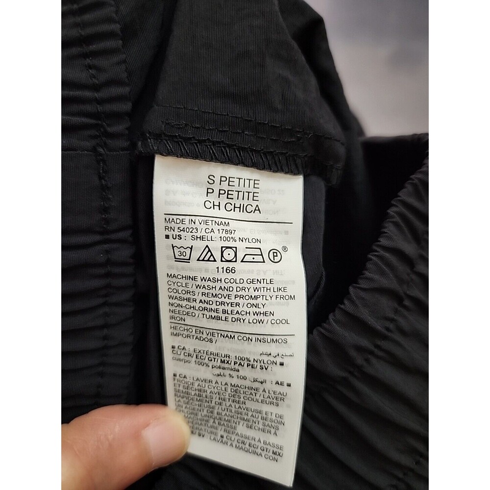 Old Navy Ankle-Zip Cargo Joggers Womens S Petite Black Quick Dry Nylon NEW - Picture 6 of 11